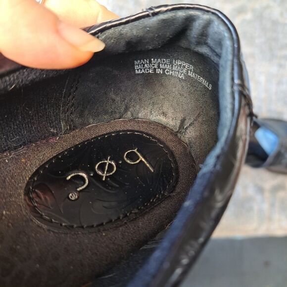 Boc Born Peggy Slip-On Clogs WOMENS Size 7.5M Black FLORAL Embossed COMFY Shoes - Picture 6 of 11